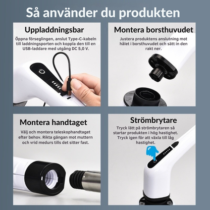 Elektrisk rengöringsborste